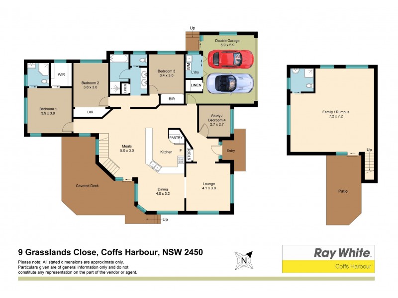 9 Grasslands Close, Coffs Harbour NSW 2450 Floorplan