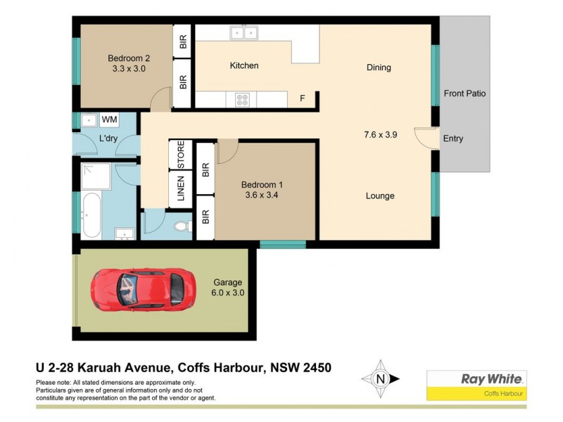 2/28 Karuah Avenue, Coffs Harbour NSW 2450 Floorplan