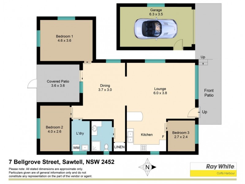 7 Bellgrove street, Sawtell NSW 2452 Floorplan