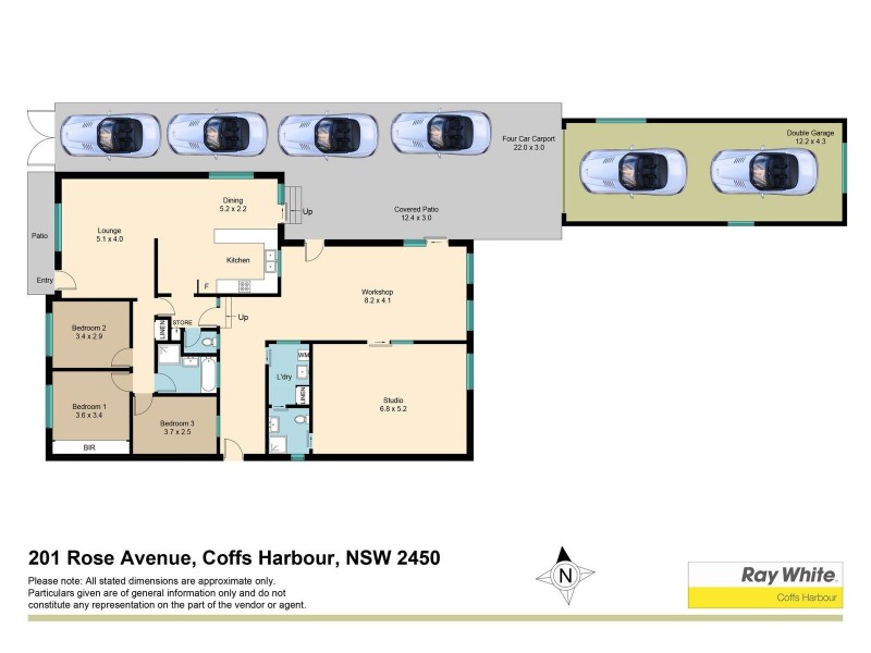 201 Rose Avenue, Coffs Harbour NSW 2450 Floorplan