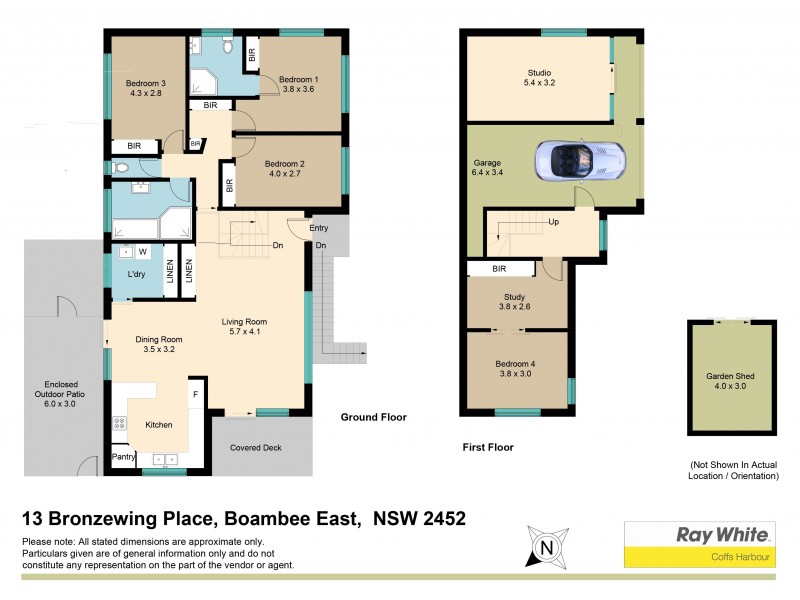13 Bronzewing Place, Boambee East NSW 2452 Floorplan