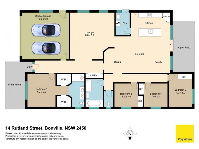 14 Rutland Street, Bonville NSW 2441 Floorplan