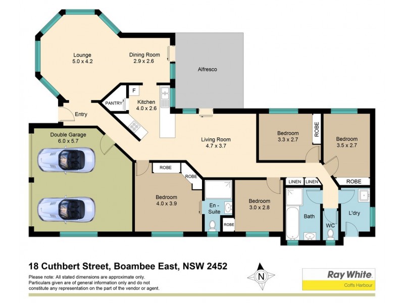18 Cuthbert Street, Boambee East NSW 2452 Floorplan