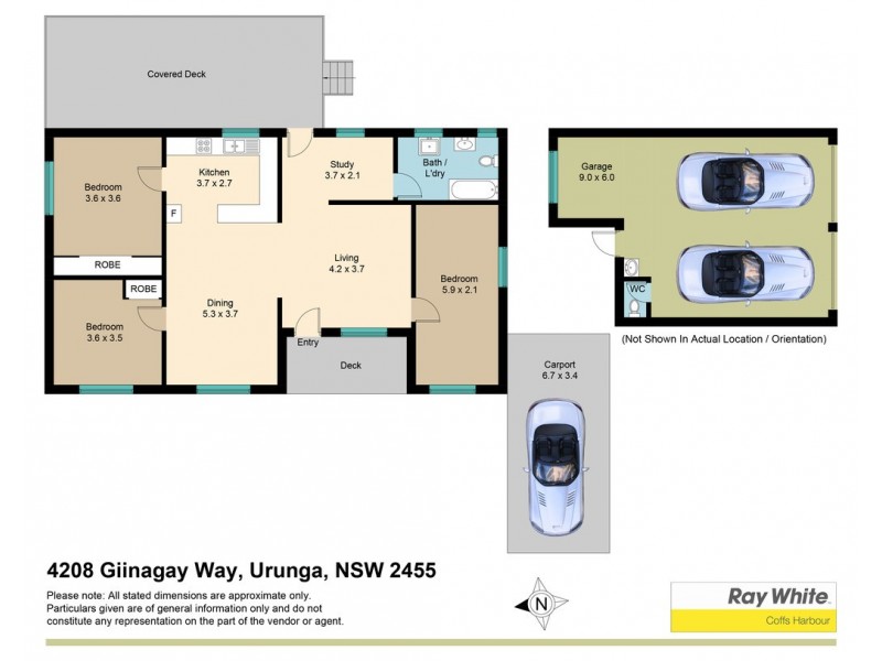 4208 Giinagay Way, Urunga NSW 2455 Floorplan