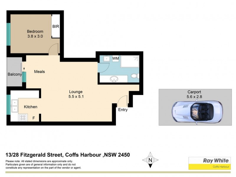 13/28 Fitzgerald Street, Coffs Harbour NSW 2450 Floorplan