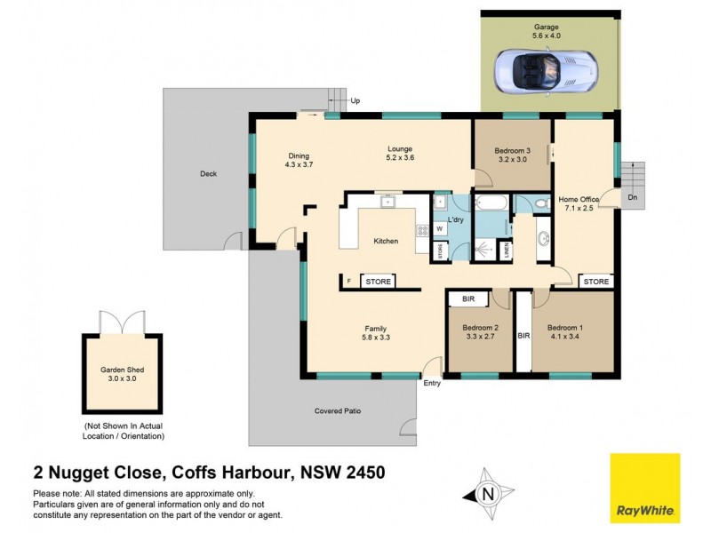 2 Nugget Close, Coffs Harbour NSW 2450 Floorplan