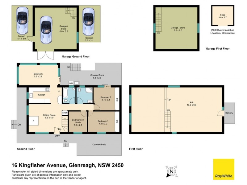 16 Kingfisher Avenue, Glenreagh NSW 2450 Floorplan