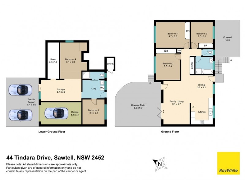 44 Tindara Drive, Sawtell NSW 2452 Floorplan