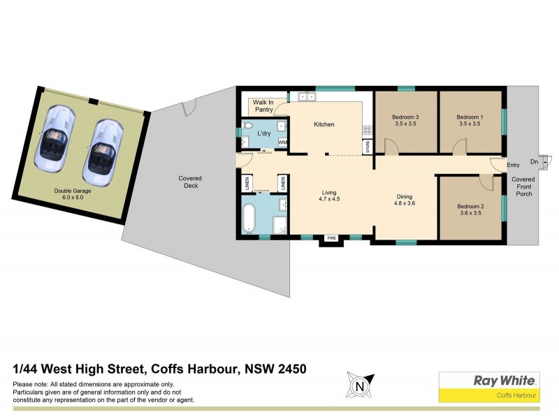 1/44 West High Street, Coffs Harbour NSW 2450 Floorplan