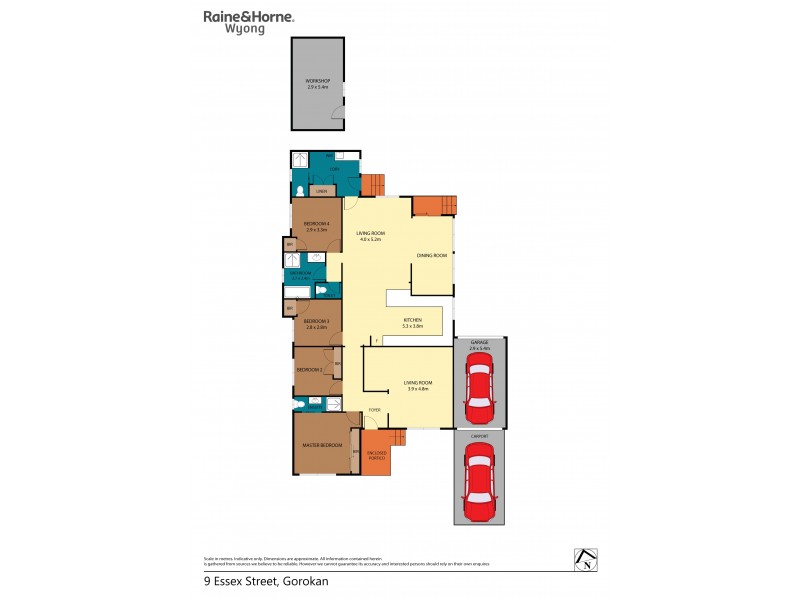 9 Essex Street, Gorokan NSW 2263 Floorplan