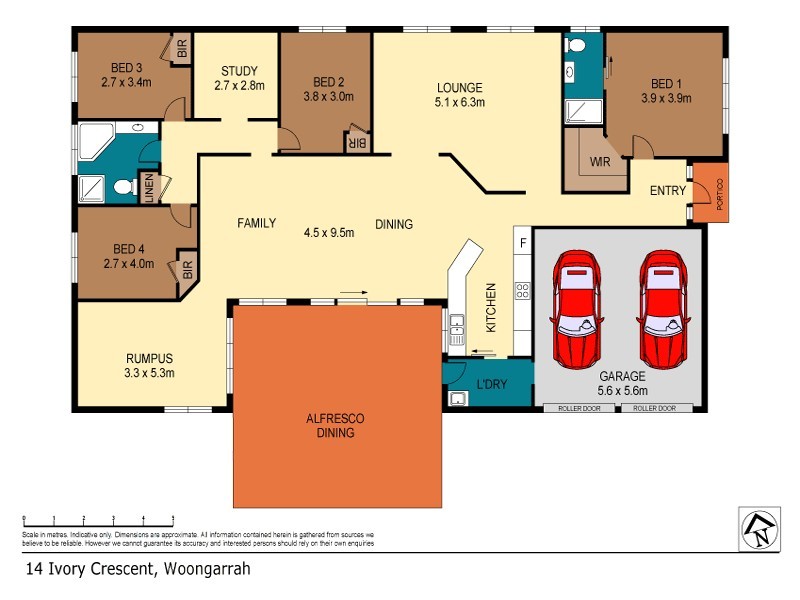 14 Ivory Crescent, Woongarrah NSW 2259 Floorplan