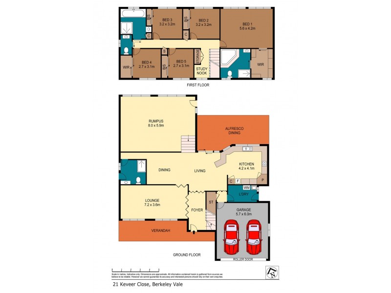 21 Keveer Close, Berkeley Vale NSW 2261 Floorplan