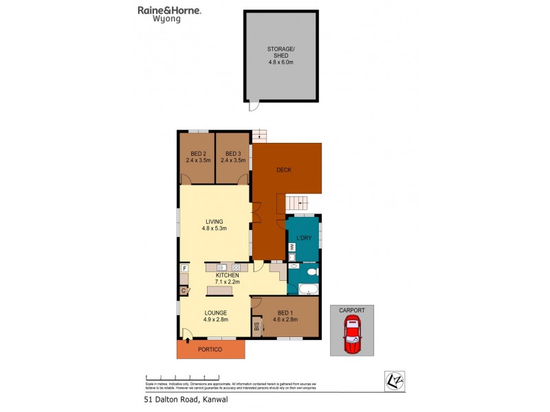 51 Dalton Ave, Kanwal NSW 2259 Floorplan