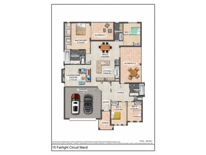 15 Fairlight Circuit, Mardi NSW 2259 Floorplan