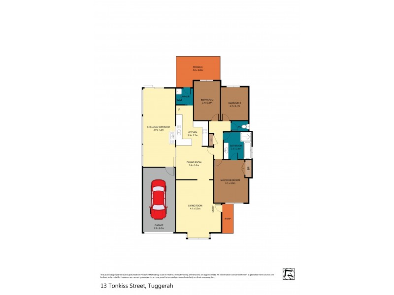 13 Tonkiss Street, Tuggerah NSW 2259 Floorplan