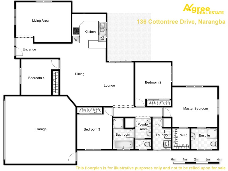 136 Cottontree Drive, Narangba QLD 4504 Floorplan