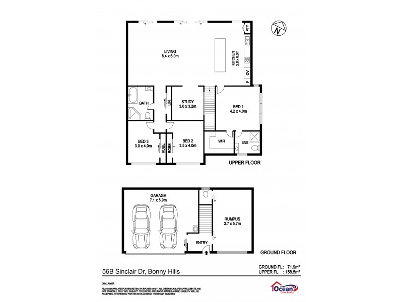 56B Sinclair Drive, Bonny Hills NSW 2445 Floorplan