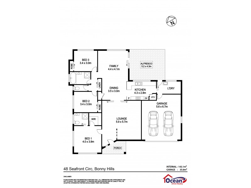48 Seafront Circuit, Bonny Hills NSW 2445 Floorplan