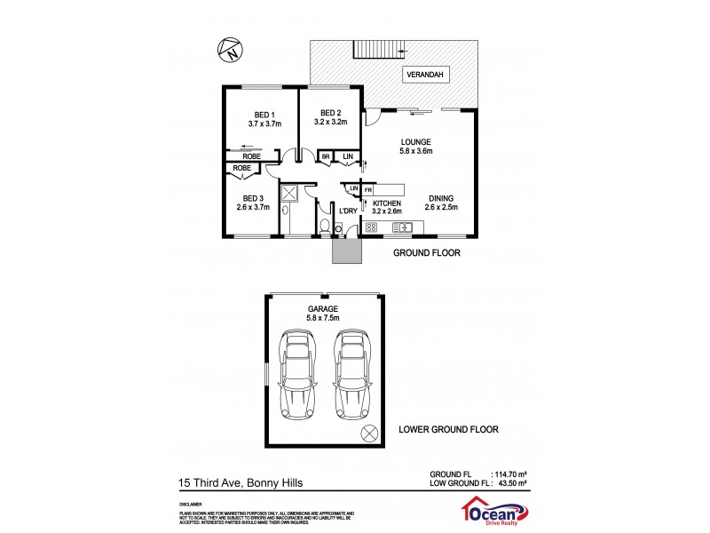 15 Third Ave, Bonny Hills NSW 2445 Floorplan