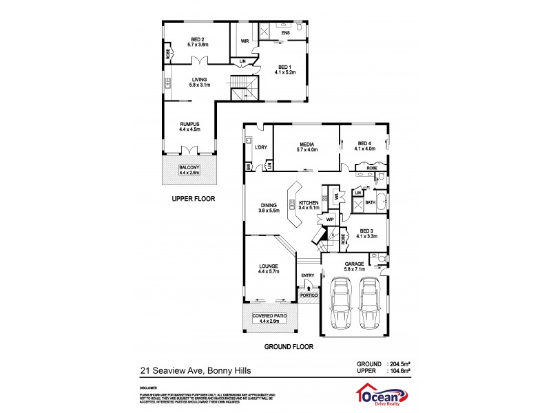 21 Seaview Street, Bonny Hills NSW 2445 Floorplan