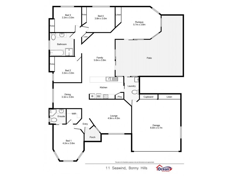 11 Seawind Chase, Bonny Hills NSW 2445 Floorplan