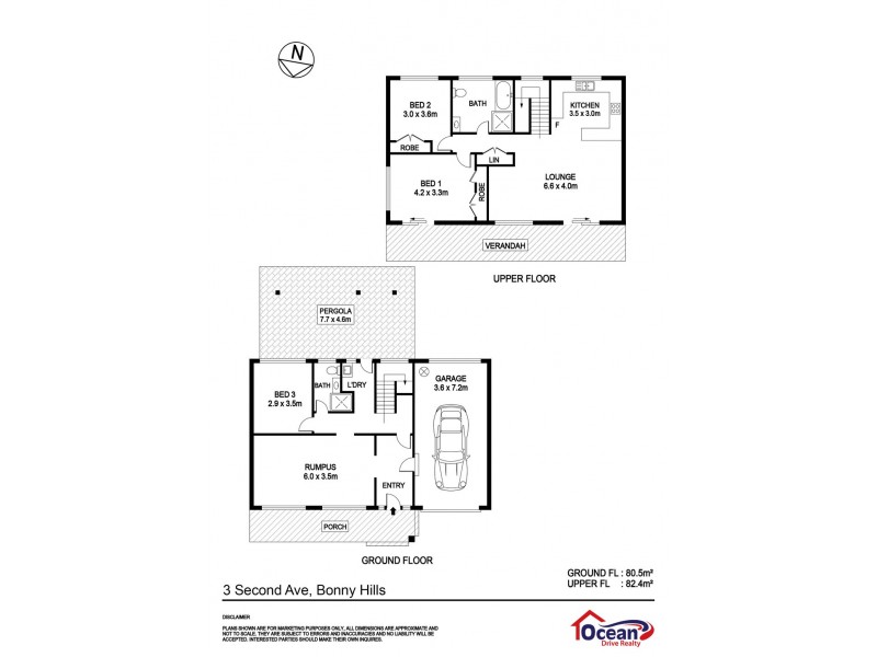 3 Second Avenue, Bonny Hills NSW 2445 Floorplan