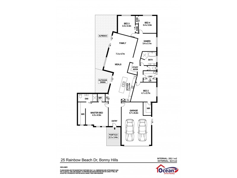25 Rainbow Beach Drive, Bonny Hills NSW 2445 Floorplan