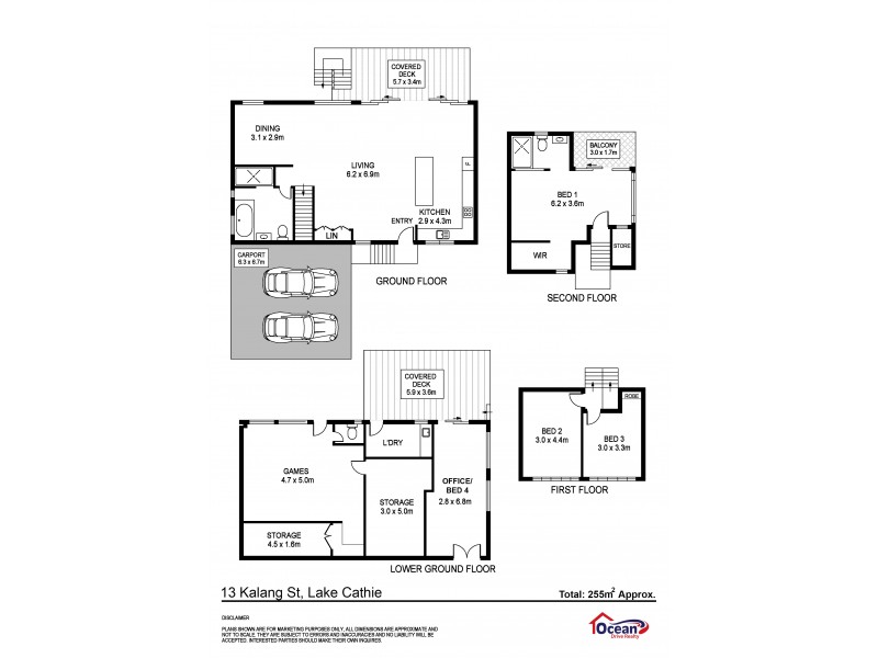 13 Kalang Street, Lake Cathie NSW 2445 Floorplan