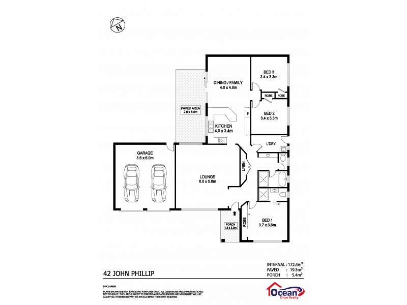 42 John Phillip Drive, Bonny Hills NSW 2445 Floorplan