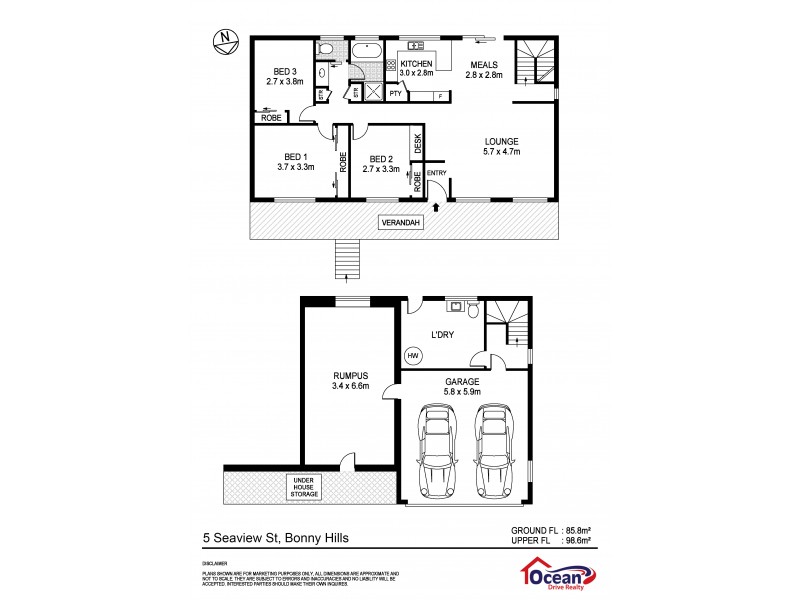 5 Seaview Street, Bonny Hills NSW 2445 Floorplan