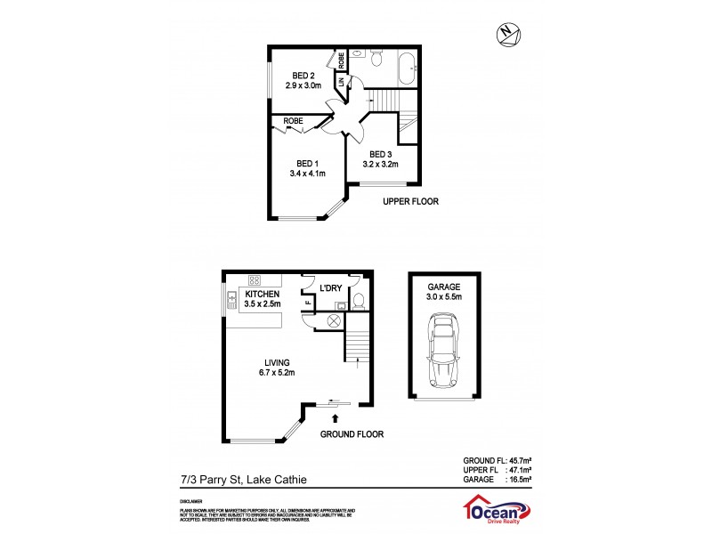 7/3 Parry Street, Lake Cathie NSW 2445 Floorplan