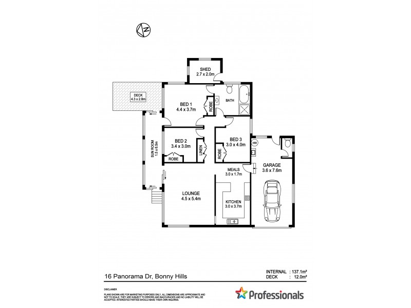 16 Panorama Drive, Bonny Hills NSW 2445 Floorplan