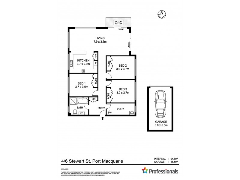 4/6 Stewart Street, Port Macquarie NSW 2444 Floorplan