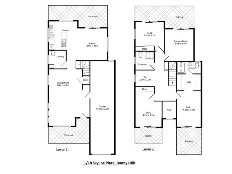 1/18 Skyline Place, Bonny Hills NSW 2445 Floorplan