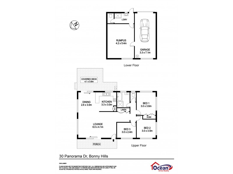30 Panorama Drive, Bonny Hills NSW 2445 Floorplan