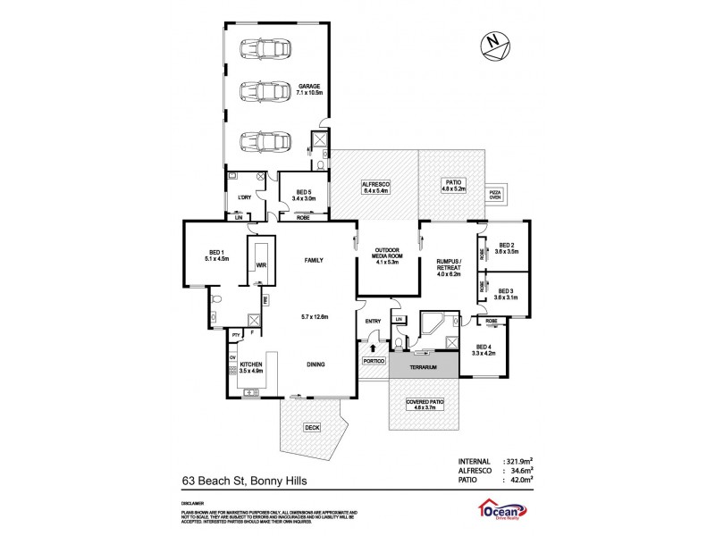 63 Beach Street, Bonny Hills NSW 2445 Floorplan