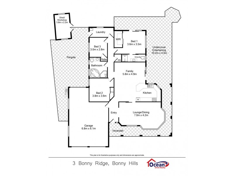 3 Bonny Ridge, Bonny Hills NSW 2445 Floorplan