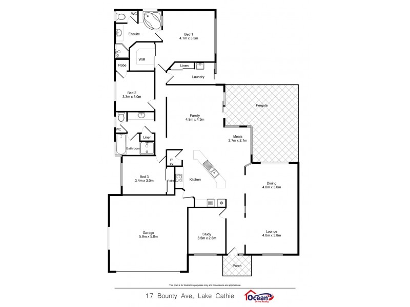 17 Bounty Avenue, Lake Cathie NSW 2445 Floorplan