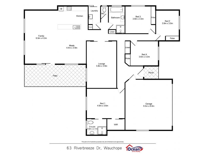 63 Riverbreeze Drive, Wauchope NSW 2446 Floorplan