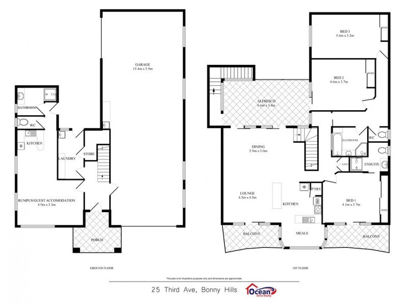 25 Third Avenue, Bonny Hills NSW 2445 Floorplan