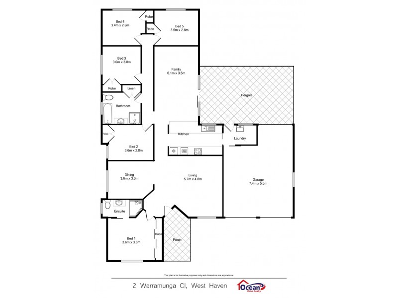 2 Warramunga Close, West Haven NSW 2443 Floorplan