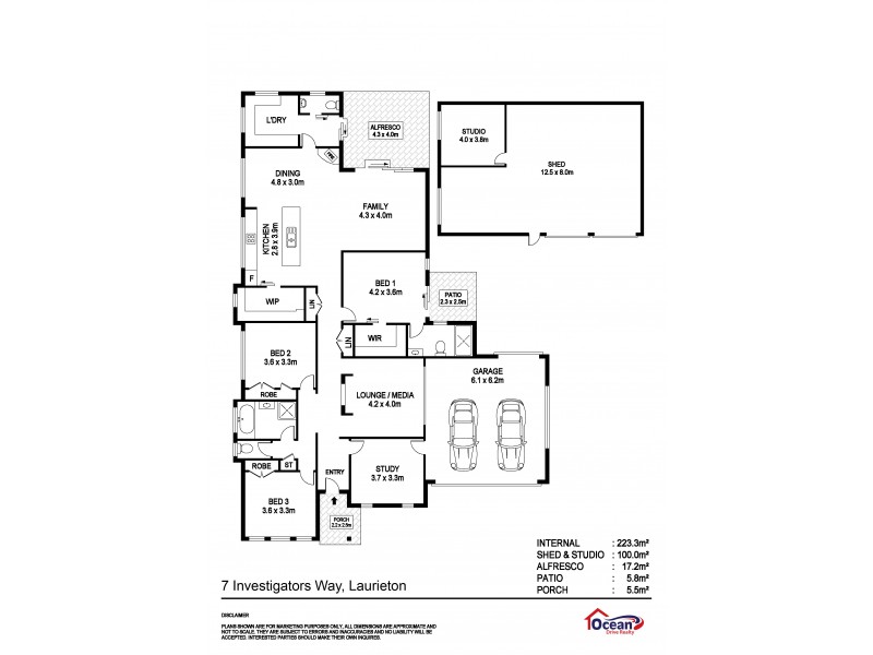 7 Investigator Way, Laurieton NSW 2443 Floorplan