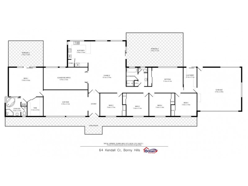 64 Kendall Crescent, Bonny Hills NSW 2445 Floorplan