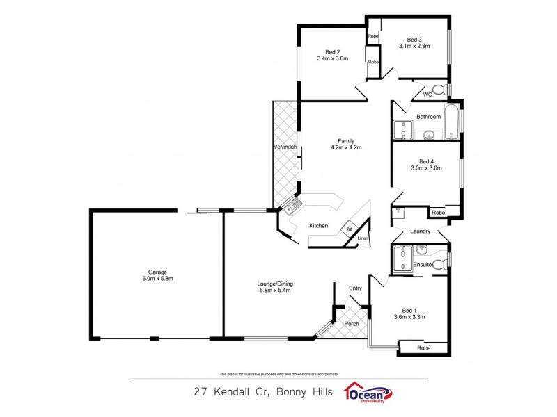 27 Kendall Crescent, Bonny Hills NSW 2445 Floorplan