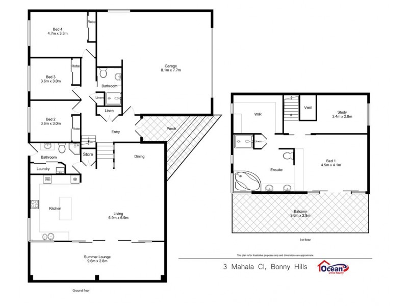3 Mahala Close, Bonny Hills NSW 2445 Floorplan