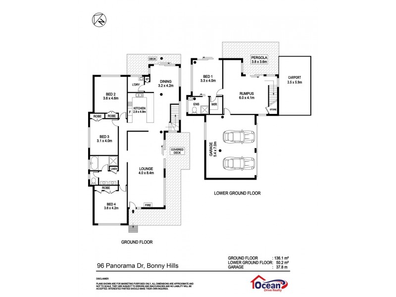 96 Panorama Drive, Bonny Hills NSW 2445 Floorplan