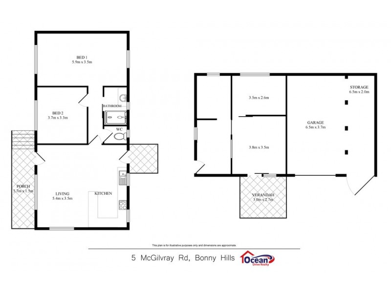 5 McGilvray Road, Bonny Hills NSW 2445 Floorplan