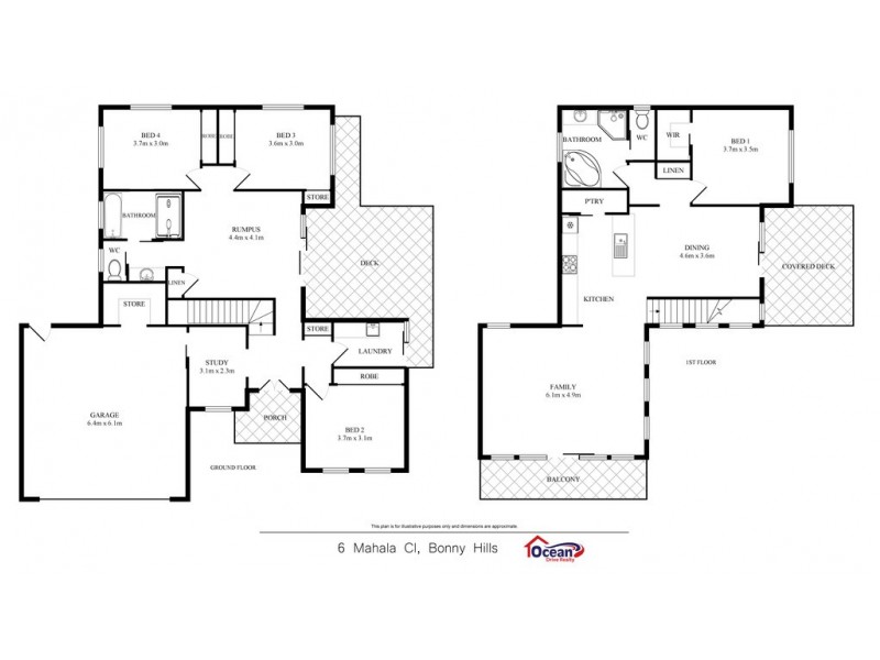 6 Mahala Close, Bonny Hills NSW 2445 Floorplan