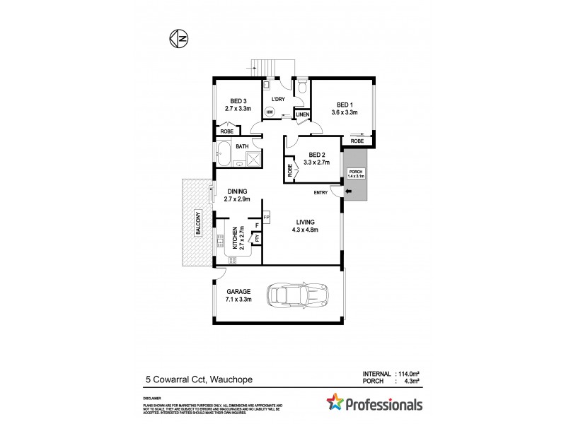 5 Cowarral Circuit, Wauchope NSW 2446 Floorplan