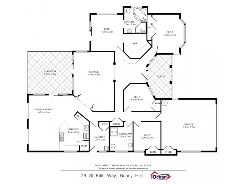 29 St Kitts Way, Bonny Hills NSW 2445 Floorplan